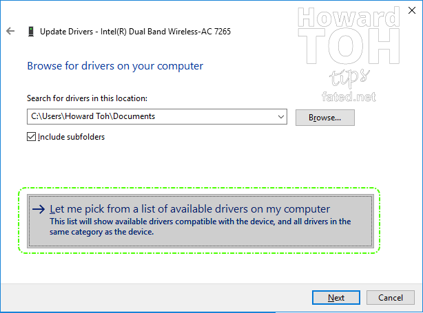 Intel Compute Stick Wireless AC 7265 can't start after Windows 10 Update