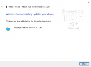Intel Compute Stick Wireless AC 7265 can't start after Windows 10 Update