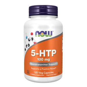 NOW Foods 5-HTP 100mg 120 capsules bottle